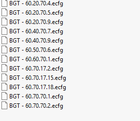 BGT ecfg files